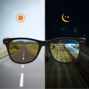 Lunettes de soleil polarisées pour hommes, lunettes de vision nocturne, lunettes de soleil de sport de plein air, lunettes de conducteur de nuit, cadre PC